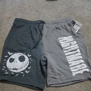 Disney Nightmare Before Christmas Gray Men's Athletic Shorts